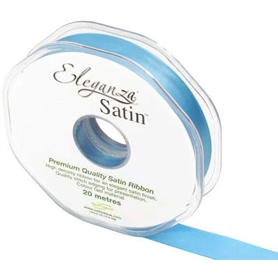 Image of ELEGANZA Double Faced Satin 15mm x 20m Turquoise No.55, 15 mm 20 m