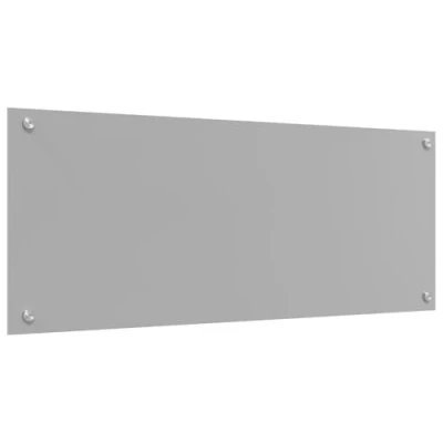 Image of vidaxl Light Grey Tempered Glass Kitchen Backsplash 100 x 40 0.6 cm Sleek, Stylish, and Durable