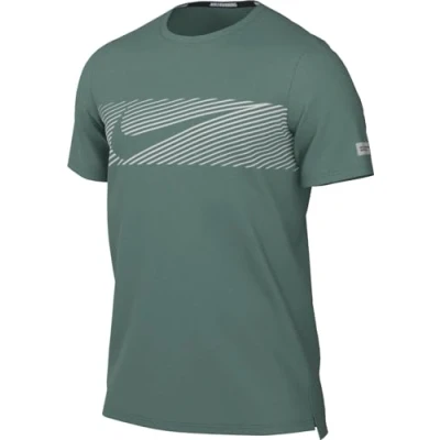 Image of Nike Men&#039;s Flash Miler T Shirt, Bicoastal/Reflective Silv, S