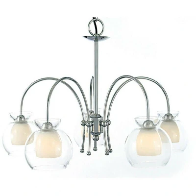 Image of Malvina Pendant/Semi Flush 5 Light G9 Polished Chrome