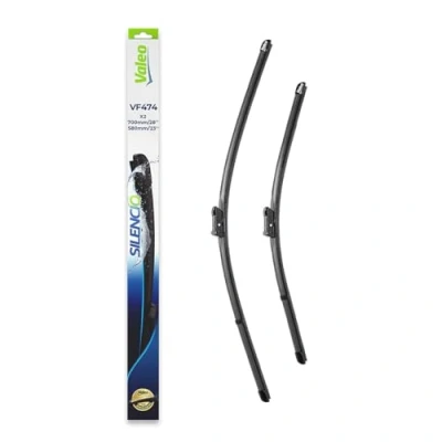 Image of 95508196 Wiper BLADE VALEO SILENCIO X.TRM, FLAT SET 574674 700, 580mm Front Beam with spoiler for left hand drive vehicles Top Lock