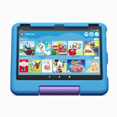Image of Amazon Kid Proof Case for Fire HD 10 tablet Only compatible with 13th generation (2023 release), ages 37, Blue