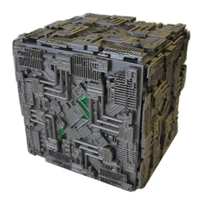 Image of Eaglemoss Star Trek Starships Collection Oversized Light Up Borg Cube 16 cms (Subscription Special)