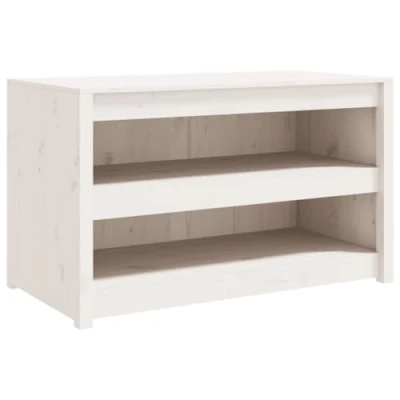 Image of vidaXL White Outdoor Kitchen Cabinet in Solid Pine Wood Versatile Compact Storage Unit for Garden