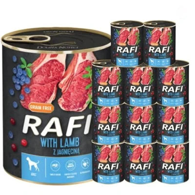 Image of Complete Wet Dog Food: Meat &amp; Natural Ingredients, Grain Free, Immune Boosting Superfoods in Every Flavor! Healthy Tasty Nutrition for All Breeds! (Lamb, 12x800g)