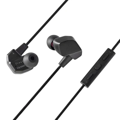Image of final VR3000 Gaming Earphones For Immersive Spacious Open World Adventure Gaming, Virtual Reality &amp; Spatial Environments In Line Microphone and Controls Black