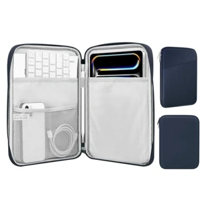 Image of MoKo 9 11 Inch Tablet Sleeve Case, Fits iPad air 5/4 10.9&quot; 2022, Pro M2 2022 2018, 10th 10.9 Galaxy Tab S8/A8/A7 Protective Bag Carrying Case with Pocket, Indigo