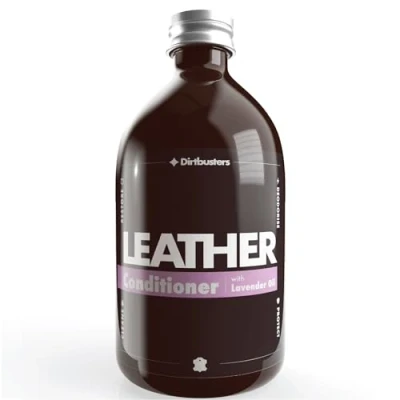 Image of Dirtbusters Leather Conditioner, Protector &amp; Restore, With Deodorising Lavender Oil To Revive Clean Sofas, Furniture, Shoes, Bags, Car Seats, Saddles Tack (500ml)