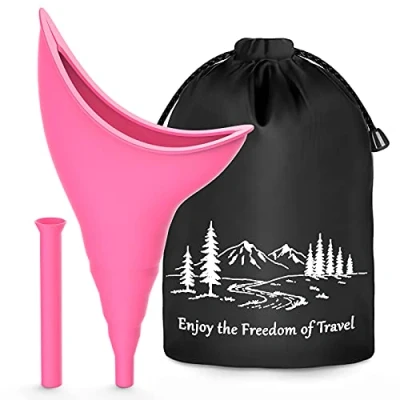 Image of UneedMe Female Urinal Festival Camping Accessories, Urination Device Toilet Hiking Holiday Essentials Reusable for Women, Travel Funnel Portable
