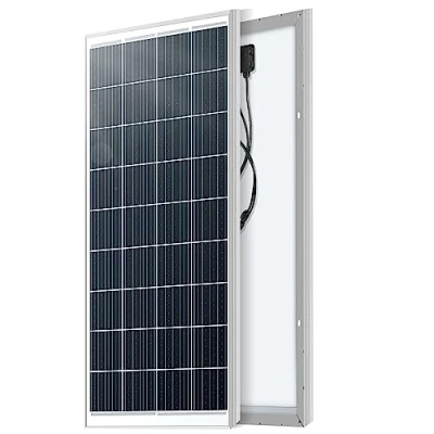 Image of 100W Solar Panel 18V High Efficiency Monocrystalline Module PV Power for Outdoor, Travel, Motorhome, Campervan and Off Grid Applications