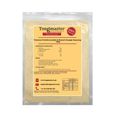 Image of Premium Pork,Horseradish &amp; Mustard Sausage Seasoning 250g (makes a 10kg batch)