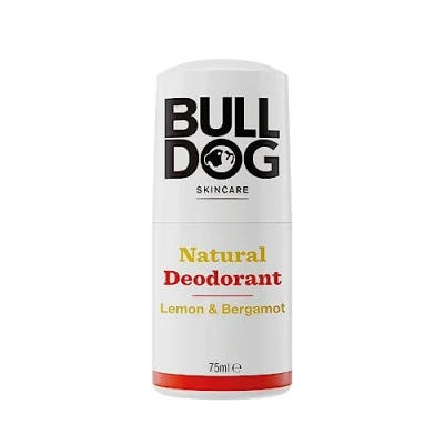 Image of BULLDOG SKINCARE Lemon and Bergamot Roll On Natural Deodorant For Men 75 ml