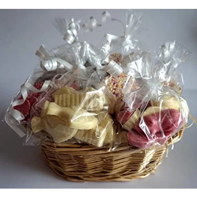 Image of Paradise Pets LUXURY DOG BIRTHDAY CHRISTMAS EASTER BASKET WITH SPECIALTY CHOCS