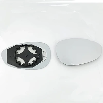 Image of Fits FIAT Grande Punto, For 2005 &gt;2013 Heated Base Convex Wing Mirror RIGHT HAND (UK Driver Side)