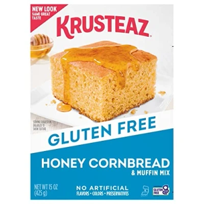 Image of Krusteaz Gluten Free Honey Cornbread Mix, 15 Ounce Boxes by