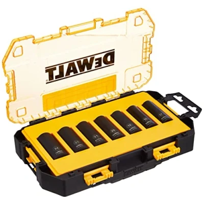 Image of DEWALT DWMT74737 0 1/2&quot; Metric Deep Impact Socket Set (7 Pieces)