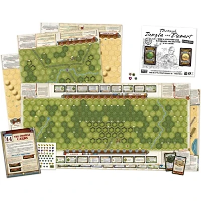 Image of Days of Wonder Memoir &#039;44 OP6 Battle Map Through Desert and Jungle Board Game Ages 8+ 2 8 Players 30 90 Minutes Playing Time