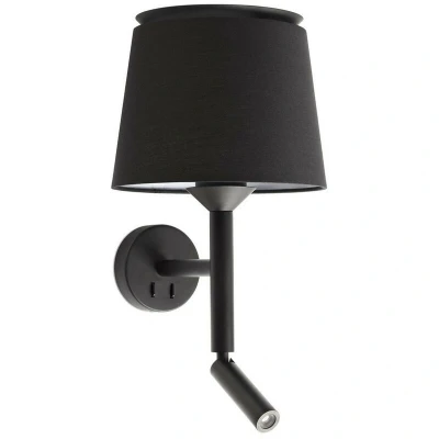 Image of Savoy Reading Light Wall Black, E27
