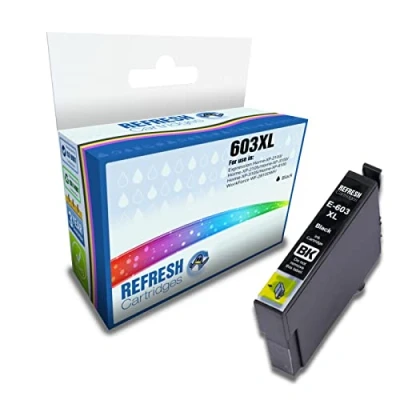 Image of Refresh Cartridges Remanufactured Ink Cartridge Replacement for Epson 603XL High Capacity Black (C13T03A14010)