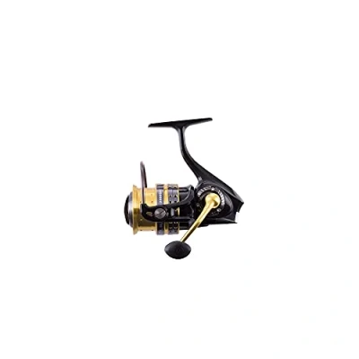 Image of Abu Garcia Superior Spinning Reel, Fishing Reels, Predator Fishing, Pike, Perch, Zander, Trout, Unisex, Black / Gold, 2500SH