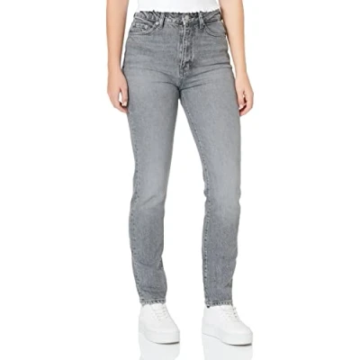 Image of JJXX Women&#039;s Jxberlin Slim Hw Rc2004 Noos Jeans, Grey Denim, 29W x 30L