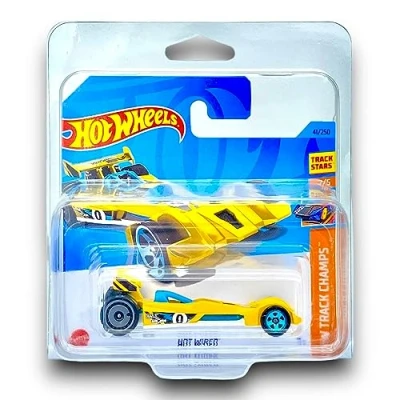 Image of Hot Wheels Wired (Yellow) 2/5 HW Track Champs 2023 41/250 (Short Card) COMES IN A KLAS CAR KEEPER PROTECTOR COLLECTORS CASE HKK27