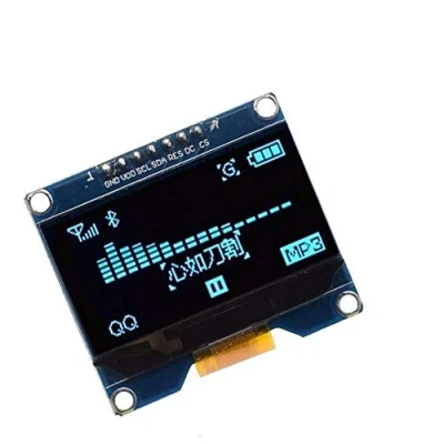 Image of Fasizi 1.54 Inch OLED Display Module 128x64 SPI IIC Interface Screen Board 3.3 5V UART Blue font