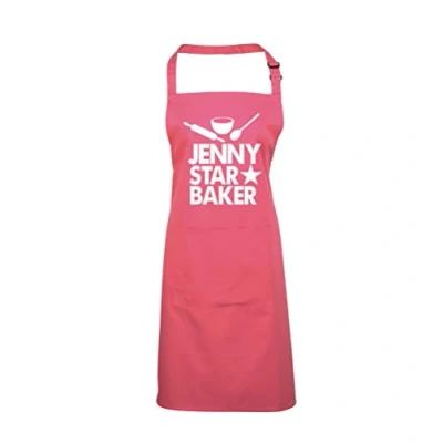 Image of Edward Sinclair PERSONALISED Star Baker FUCHSIA Cooking Baking Apron