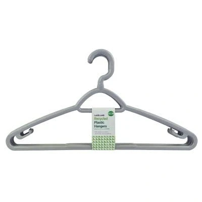 Image of Lakeland 6 Eco Recycled Plastic Clothes Hangers