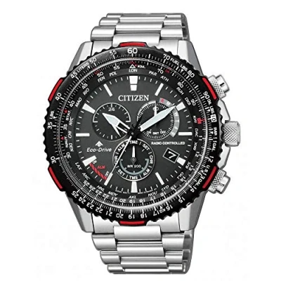 Image of Citizen Men&#039;s Chronograph Eco Drive Watch with Stainless Steel Strap CB5001 57E