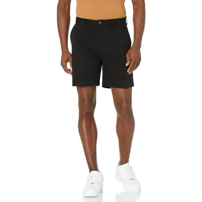 Image of Amazon Essentials Men&#039;s Classic Fit 7 Inch Chino Shorts, Black, 31W