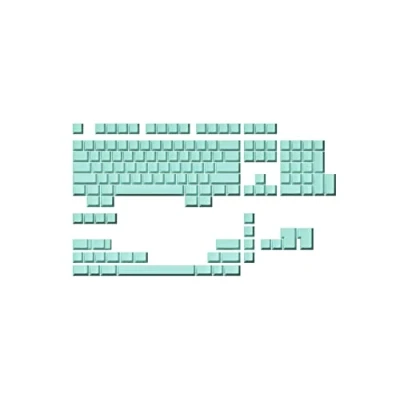 Image of Ranked Blank Premium Keycap Set 1.4 mm Thick PBT Cherry Profile for Mechanical Keyboard (Beach Glass, 139 Keys)