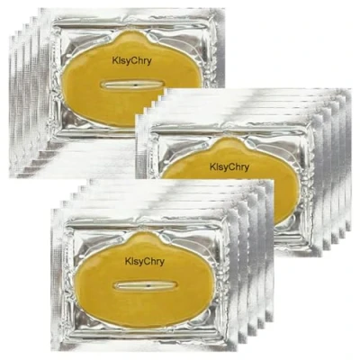 Image of 15 Pcs Crystal 24K Gold Bio Collagen Gel Lip Pad Mask For Moisturizing, Anti Wrinkle, Aging, Nourishing &amp; Hydrating Lips