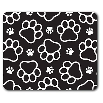 Image of Destination Vinyl ltd Animal Paw Prints Cat Dog Mouse Mat Pad Computer PC Laptop Gaming Office Home Desk Accessory Gadget 12973