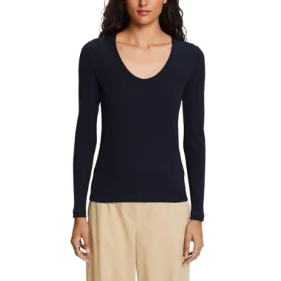 Image of ESPRIT Women&#039;s 103EE1K314 T Shirt, 400/NAVY, XXS