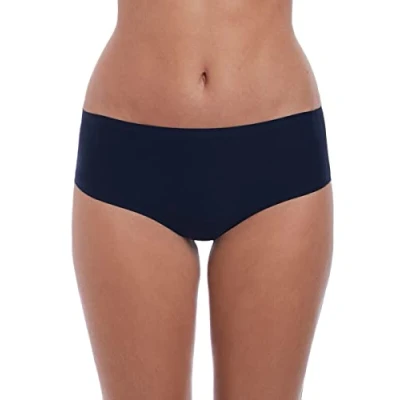 Image of Fantasie Women&#039;s Smoothease Invisible Stretch Vpl free Mid rise Briefs, Navy, One Size UK