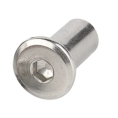 Image of Runxingfu Barrel Nuts Stainless Steel M3 M4 Internal Thread Cylindrical Nut Hex Socket Screw Insert Rivet Locking Screws or Bolts