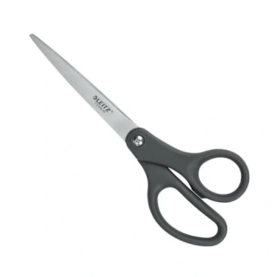 Image of Leitz Titanium Scissors 205 mm, Stainless Steel mm with Coated Blades on Plastic Free Hanging Card, 54220089