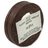 Image of Impex Trimits Waxed Linen Thread Brown, 22m