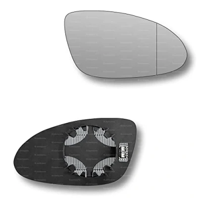 Image of Less4spares Replacement Wing Mirror Glass Right Compatible with Mercedes S Class 2006 2009 CLIP ON Driver Off side Heated Blind Spot