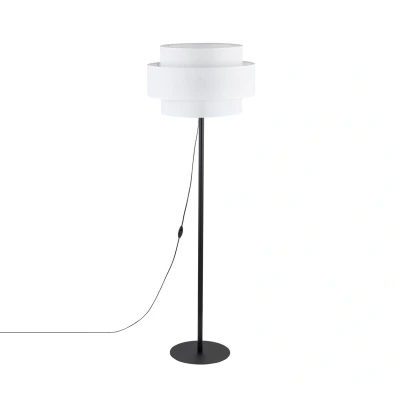 Image of Calisto Floor Lamp With Shade White 1xE27