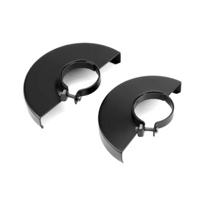 Image of QWORK® 2 Pieces Black Metal Wheel Guard, Grinder Guard for 125 115 Angle Grinder, Inner Hole 42mm