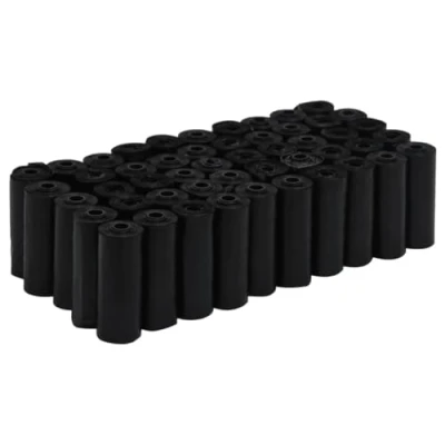 Image of vidaXL Dog Poop Bags 750 Black Polyethylene Waste 30x20 cm Sized Large Pet Disposal Leakproof, Versatile Use for All Pets