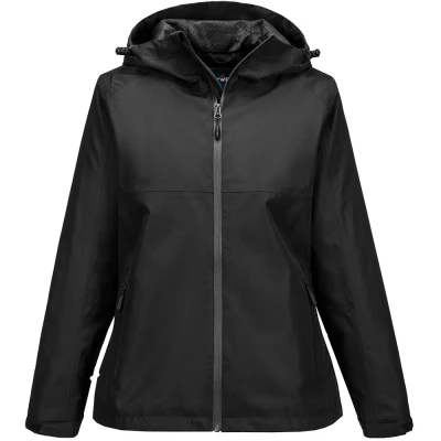 Image of Portwest Women&#039;s Professional Rain Jacket Black Large