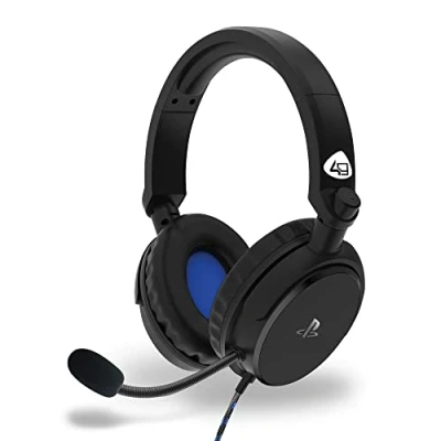 Image of 4Gamers PRO4 50s Black Gaming Headset with Stand for PS4