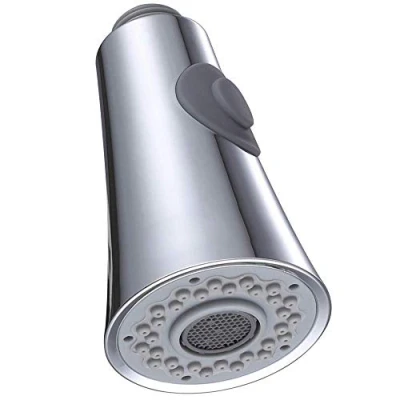 Image of Pull Down Faucet Spray Head Kitchen Sink Sprayer Nozzle Head, Out Hose Replacement Part, Tap Spout, Brushed Nickel