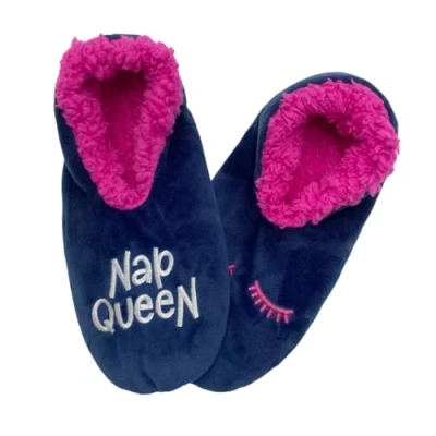 Image of Baffies Light Nap Queen Slippers Small. Soft &amp; Fluffy Women&#039;s Slippers, Warm House for Women, Cosy Winter Perfect Christmas, Birthday Gift, Non Slip Home Ladies.