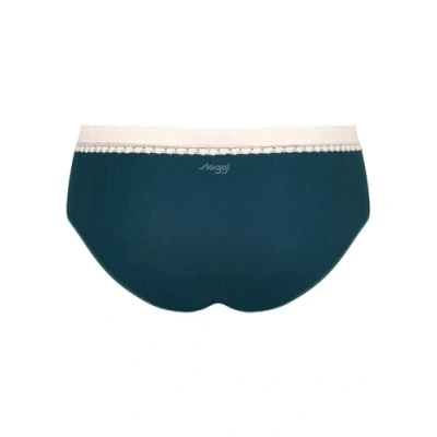 Image of Women&#039;s 2 Pack Sloggi GO Ribbed Hipster Briefs Blue Small