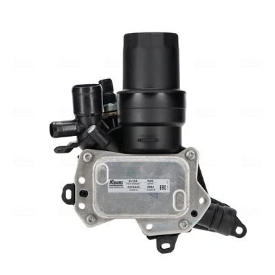 Image of 2130000Q0M, 2130500Q0C oil Cooler NISSENS 91194 Water cooled with filter housing, gaskets/seals NISSAN: Qashqai 2