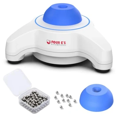 Image of FOUR E&#039;S SCIENTIFIC 5600rpm Vortex Mixer Paint with Extra Silicone Cap and 100pcs Mixing Balls Touch Function Lab Shaker for Inks Acrylic Paints Nail Polish